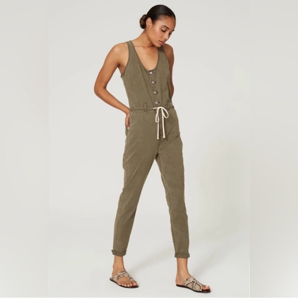 PAIGE Christy Utility Denim Jumpsuit